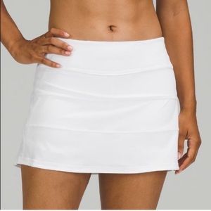 Lululemon Pace Rival Skirt Mid Rise Long White Size 4